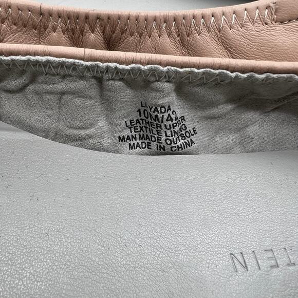 Lori Goldstein Collection Slip On Leather Flat Size 10 M with Elastic Blush - Picture 3 of 10